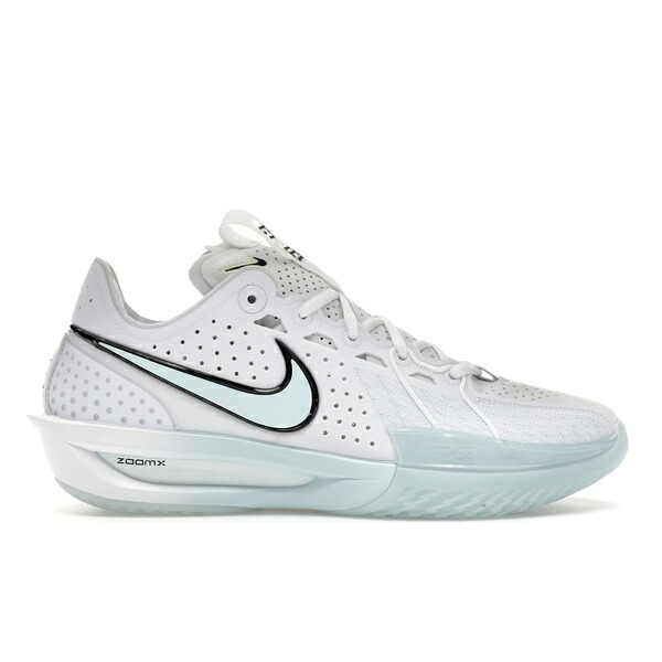 Nike ナイキ メンズ スニーカー  【Nike Air Zoom GT Cut 3 Shattered】  大いさ US_11.5(29.5糎) White/Glacier Blue/Metallic Silver/Light Lemon Twist/Black