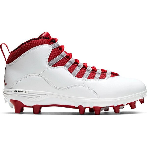 Jordan ジョーダン メンズ スニーカー  【Jordan 10 TD Mid Gym Red】  大いさ US_11.5(29.5糎) White/Light Steel Grey-Gym Red