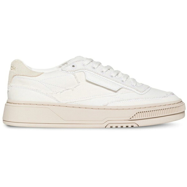 Reebok リーボック メンズ スニーカー  【Reebok Club C LTD Canvas White Beige】  大いさ US_8(26.0糎) White/White/Beige
