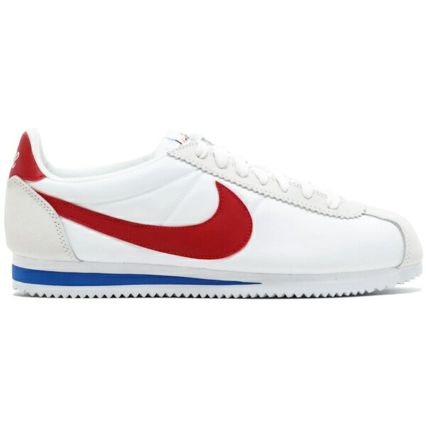 Nike ナイキ メンズ スニーカー  【Nike Classic Cortez Premium Nylon Forrest Gump】  大いさ US_9(27.0糎) White/Varsity Red