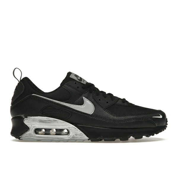 Nike ナイキ メンズ スニーカー  【Nike Air Max 90 Black Metallic Silver Mini Swoosh】  大いさ US_7(25.0糎) Black/Metallic Silver
