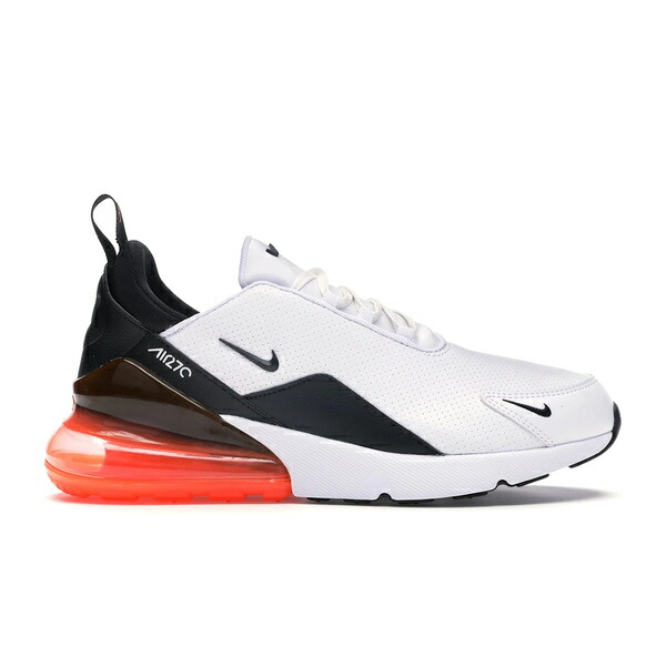 Nike ナイキ メンズ スニーカー  【Nike Air Max 270 Leather White Black Hyper Crimson】  大きさ US_10(28.0糎) White/Black-Hyper Crimson-Metallic Dark Grey