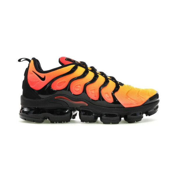 Nike ナイキ メンズ スニーカー  【Nike Air VaporMax Plus Black Orange Crimson】  大いさ US_9.5(27.5糎) Black/Black-Total Orange-Total Crimson