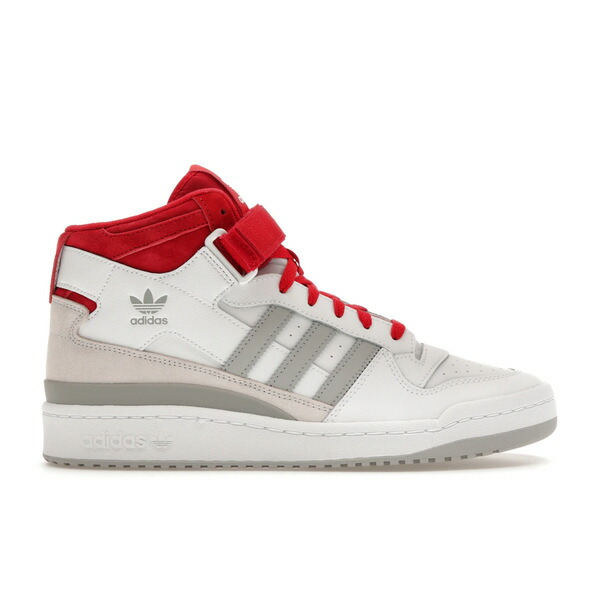 adidas アディダス メンズ スニーカー  【adidas Forum Mid White Red Grey】  大きさ US_11.5(29.5糎) White/Red-Grey