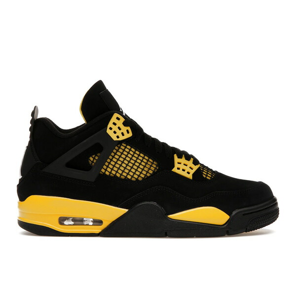 Jordan ジョーダン メンズ スニーカー  【Jordan 4 Retro Thunder (2023)】  大いさ US_M_4 Black/Tour Yellow