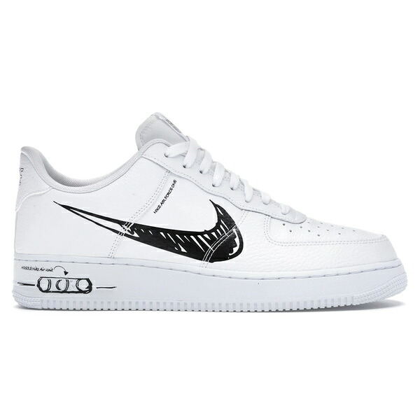 Nike ナイキ メンズ スニーカー  【Nike Air Force 1 Low Sketch White Black】  大きさ US_6(24.0珊) White/Black-White