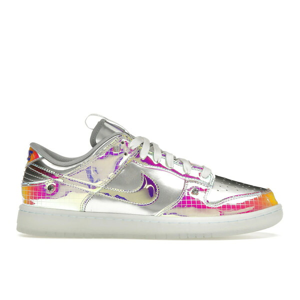 Nike ナイキ メンズ スニーカー  【Nike Dunk Low Be True Hyperflat】  大きさ US_10(28.0糎) Metallic Silver/Metallic Silver/White/Multi-Color
