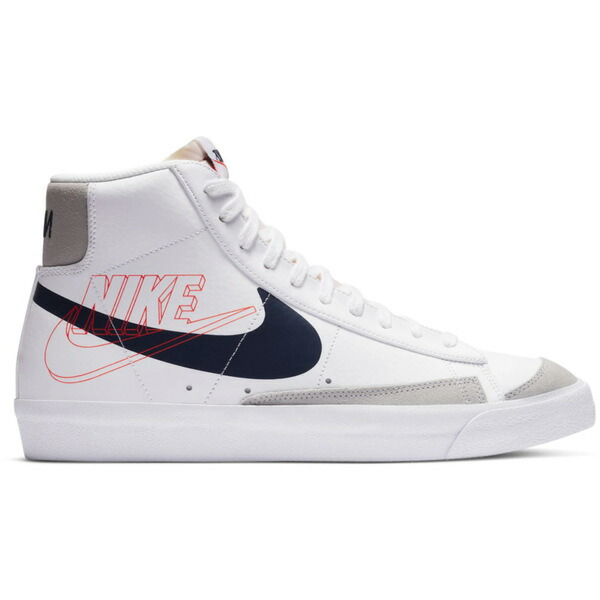Nike ナイキ メンズ スニーカー  【Nike Blazer Mid 77 Vintage Reverse Logo】  大いさ US_10.5(28.5糎) White/Navy