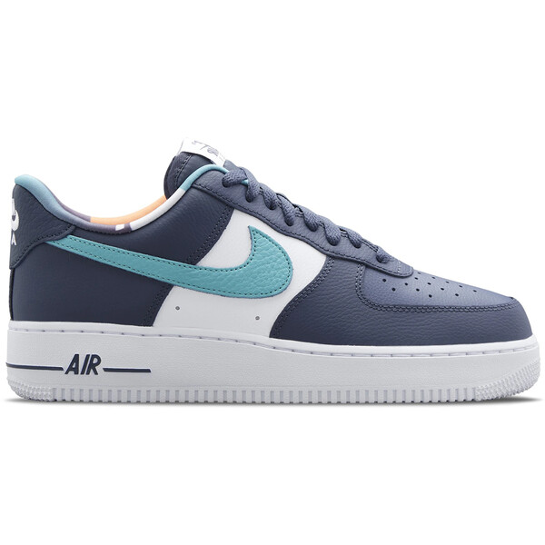 Nike ナイキ メンズ スニーカー  【Nike Air Force 1 Low \u002707 LV8 EMB Thunder Blue Washed Teal】  大きさ US_9(27.0珊) Thunder Blue/Washed Teal-Kumquat-White