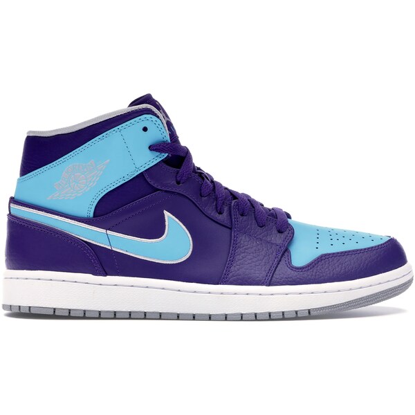 Jordan ジョーダン メンズ スニーカー  【Jordan 1 Mid Hornets (2014)】  大きさ US_M_15 Court Purple/Metallic Platinum-Gamma Blue