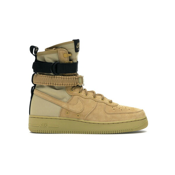 Nike ナイキ メンズ スニーカー  【Nike 空想科学小説 Air Force 1 High Club Gold】  大きさ US_9.5(27.5珊) Club Gold/Club Gold-Club Gold-Black
