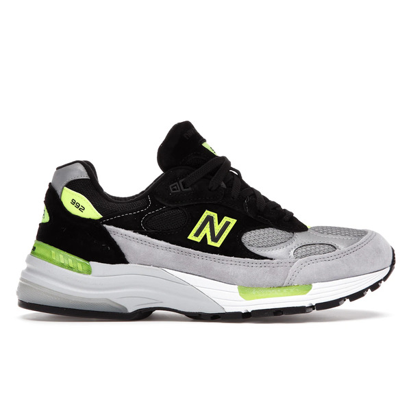 New Balance ニュー平衡にする メンズ スニーカー  【New Balance 992 MiUSA Black Grey Volt】  大きさ US_9(27.0珊) Black/Grey-Volt