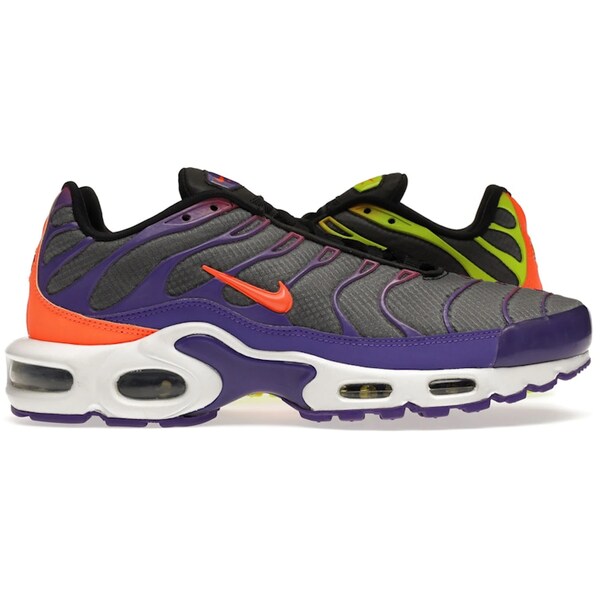 Nike ナイキ メンズ スニーカー  【Nike Air Max Plus Color Flip Pack Black】  大いさ US_9(27.0糎) Black/White-Hyper Grape-Orange Burst