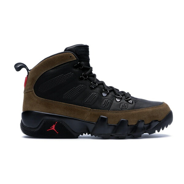 Jordan ジョーダン メンズ スニーカー  【Jordan 9 Retro Boot NRG Olive】  大きさ US_9(27.0珊) Black/Light Olive-True Red