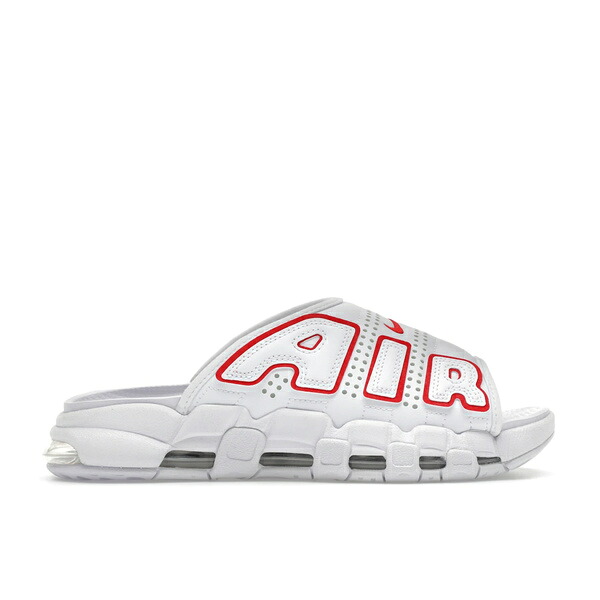 Nike ナイキ メンズ スニーカー  【Nike Air More Uptempo Slide White University Red】  大きさ US_11(29.0珊) White/White/University Red