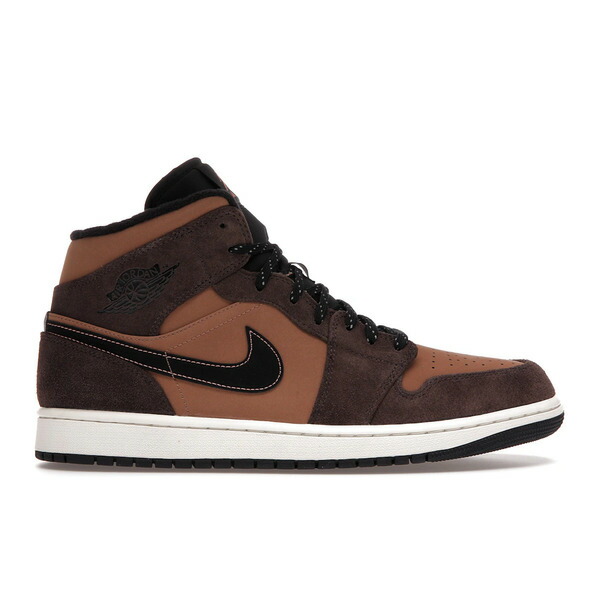 Jordan ジョーダン メンズ スニーカー  【Jordan 1 Mid SE Dark Chocolate】  大きさ US_9(27.0糎) Dark Chocolate/Archaeo Brown/Black/Crimson Bliss
