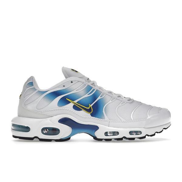 Nike ナイキ メンズ スニーカー  【Nike Air Max Plus Spray Paint Swoosh White Blue】  大きさ US_10(28.0珊) White/Blue/Yellow