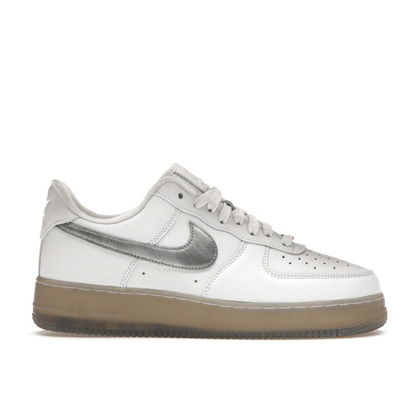 Nike ナイキ メンズ スニーカー  【Nike Air Force 1 Low \u002707 PRM White Metallic Silver】  大きさ US_7.5(25.5糎) White/Metallic Silver/Coconut Milk/Hyper Pink