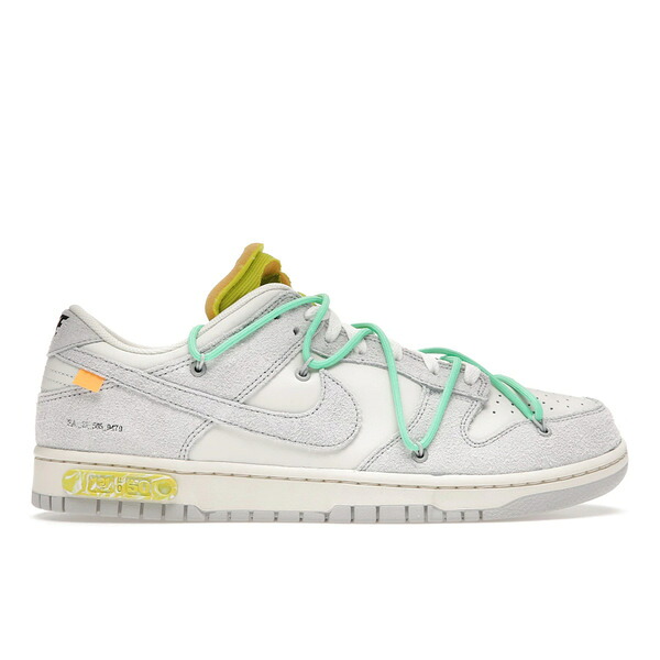 Nike ナイキ メンズ スニーカー 【Nike Dunk Low Off-White Lot 14】 サイズ US_9(27.0cm) Sail/Neutral Grey-Electro Green｜asty