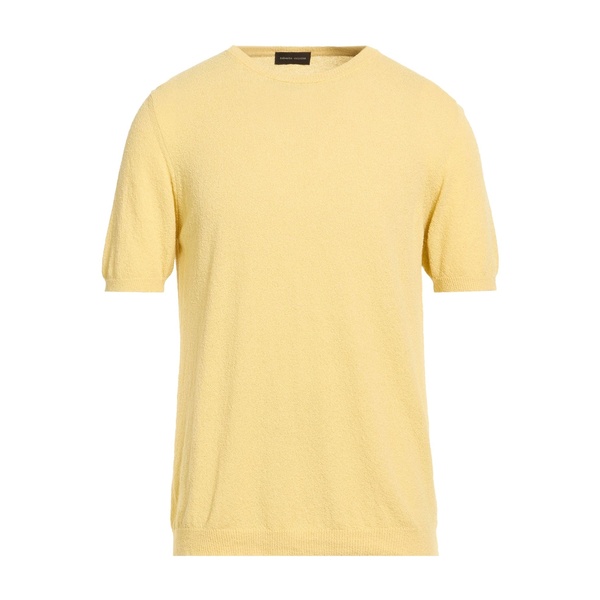 【貨物輸送無料】 ロベルトコリーナ メンズ 編み物\u0026プルオーバー アウター Sweaters Yellow