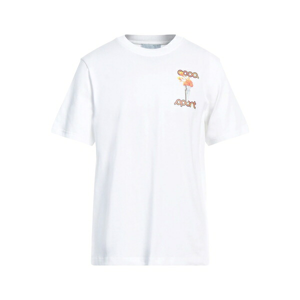 【送料無料】 カサブランカ メンズ Tシャツ トップス T-shirts White