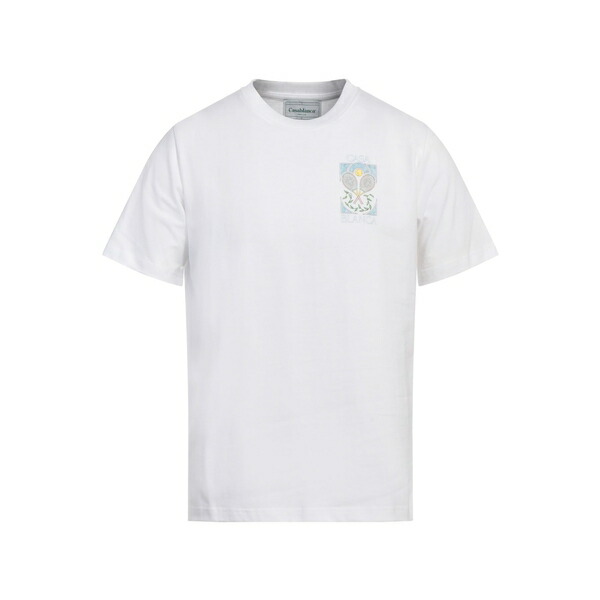 【送料無料】 カサブランカ メンズ Tシャツ トップス T-shirts White