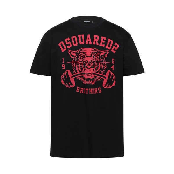 【送料無料】 ディースクエアード メンズ Tシャツ トップス T-shirts Black