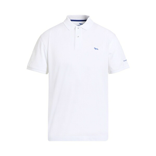 【送料無料】 ハーモント & ブレイン メンズ Tシャツ トップス Polo shirts White｜asty