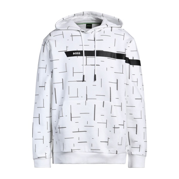 【送料無料】 ボス メンズ パーカー・スウェットシャツ アウター Sweatshirts White