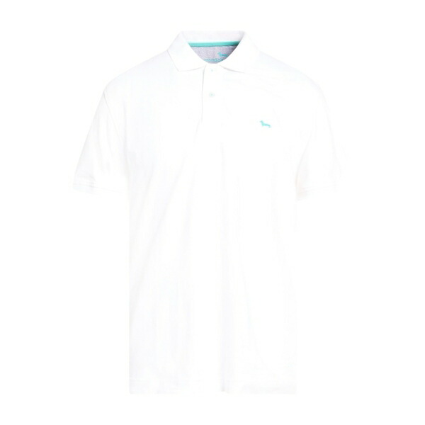 【送料無料】 ハーモント & ブレイン メンズ Tシャツ トップス Polo shirts White