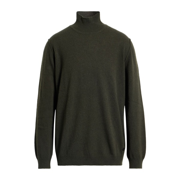 【貨物輸送無料】 毛糸 分限者 メンズ 編み物\u0026プルオーバー アウター Turtlenecks Green