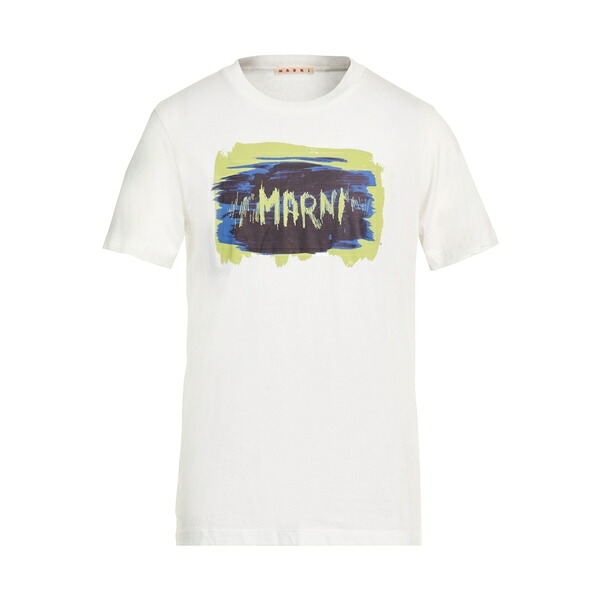 【送料無料】 マルニ メンズ Tシャツ トップス T-shirts White