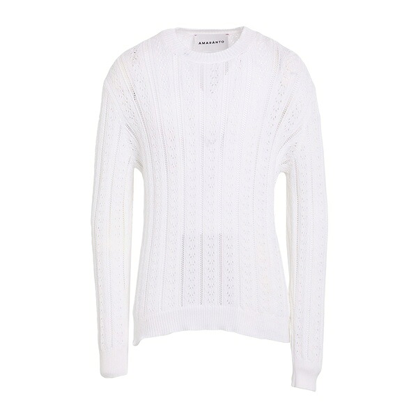 【貨物輸送無料】 アマラント メンズ 編み物\u0026プルオーバー アウター Sweaters White