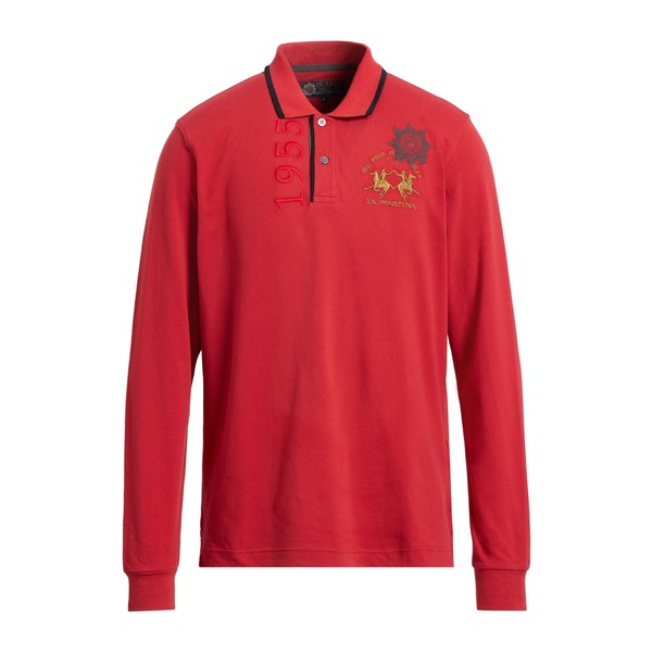 【送料無料】 ラ マルティーナ メンズ Tシャツ トップス Polo shirts Red 26,134円