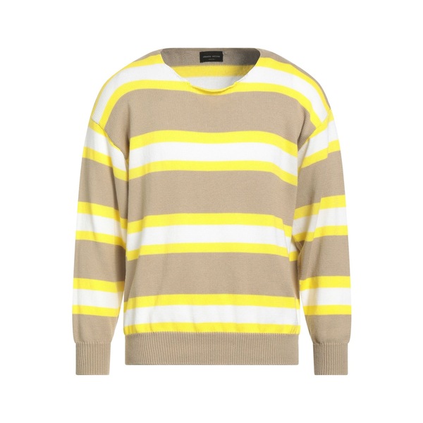 【貨物輸送無料】 ロベルトコリーナ メンズ 編み物\u0026プルオーバー アウター Sweaters Yellow メンズファッション-トップス-ニット・セーター