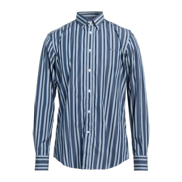 【送料無料】 ハーモント & ブレイン メンズ シャツ トップス Shirts Blue