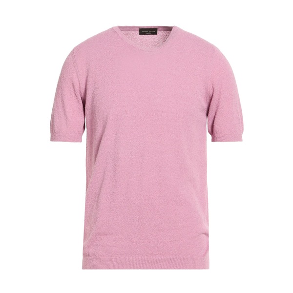 【貨物輸送無料】 ロベルトコリーナ メンズ 編み物\u0026プルオーバー アウター Sweaters Pink