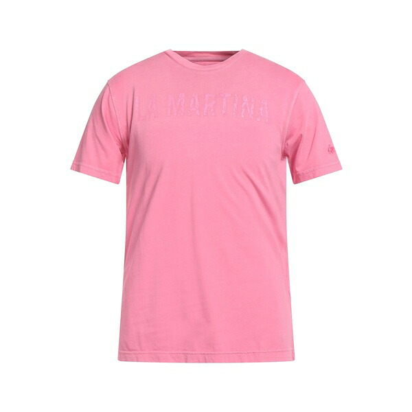 【送料無料】 ラ マルティーナ メンズ Tシャツ トップス T-shirts Pink