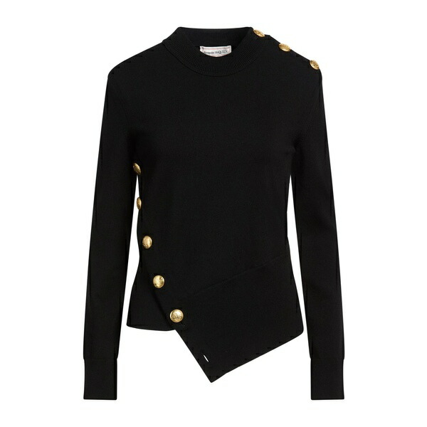 【貨物輸送無料】 マックイーン レディース 編み物\u0026ティーシャツ アウター Sweaters Black