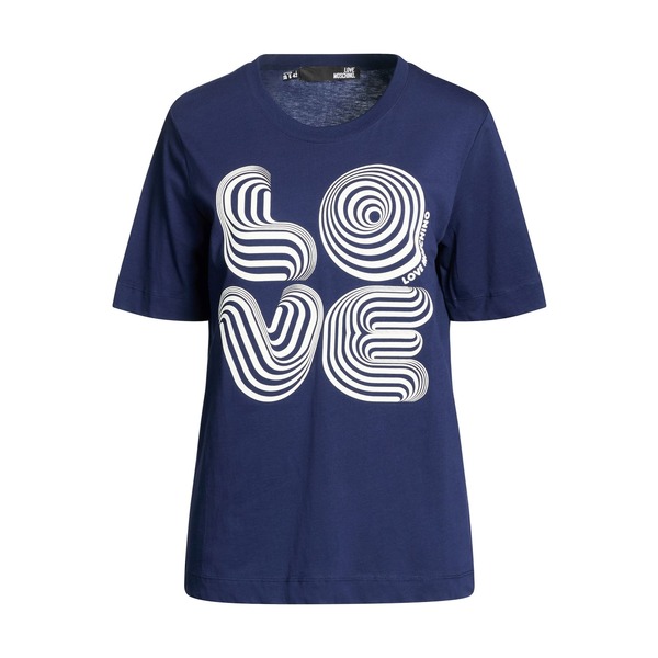 【貨物輸送無料】 モスキーノ レディース プルオーバー トップス T-shirts Blue