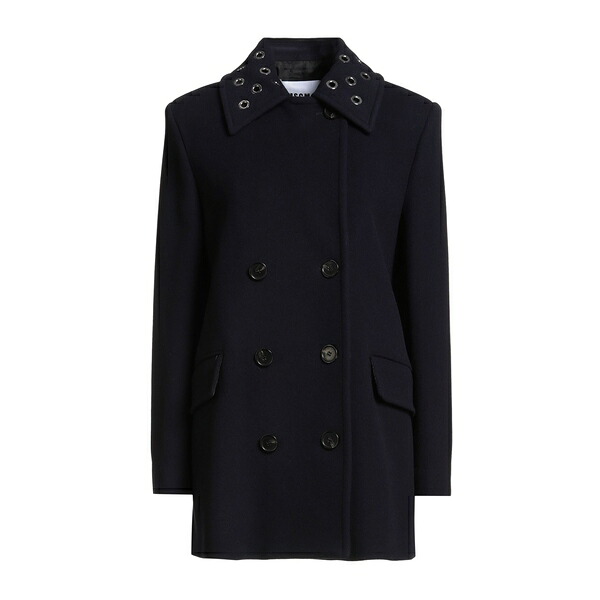 【貨物輸送無料】 エムエスジイエム レディース 上衣＆上衣 アウター Coats Blue