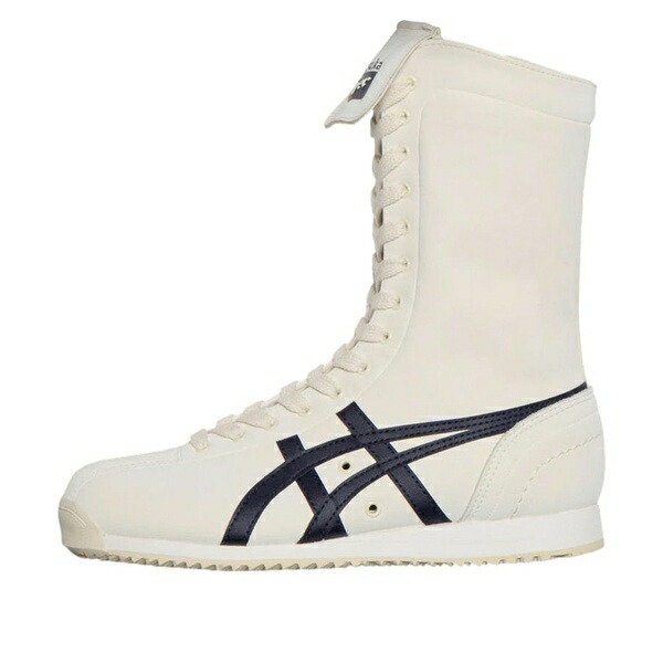 Onitsuka Tiger オニツカタイガー メンズ スニーカー 【Onitsuka Tiger Mexico 66 Boxing \u0027Cream Peacoat\u0027  1183C454-100】  大いさ US_7.5(25.5珊) 靴-メンズ靴-スニーカー