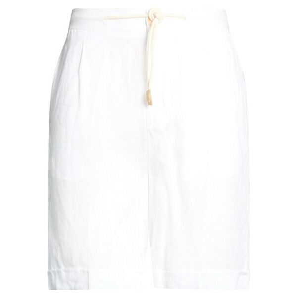 【送料無料】 グランサッソ メンズ カジュアルパンツ ボトムス Shorts \u0026 Bermuda Shorts White