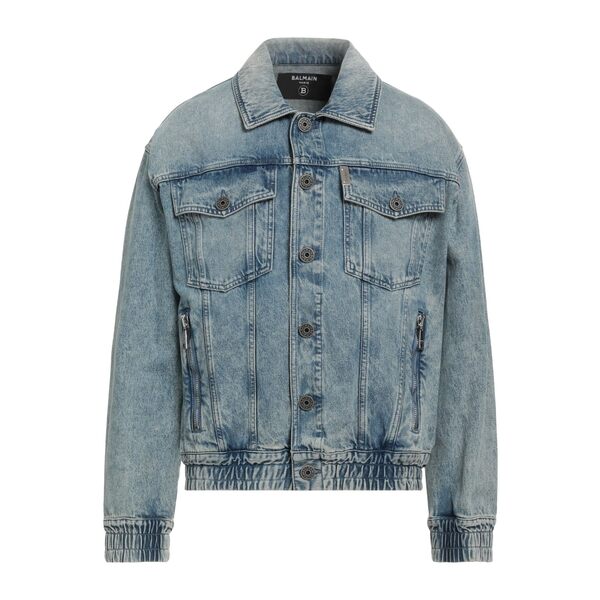 【送料無料】 バルマン メンズ ジャケット＆ブルゾン アウター Denim outerwear Blue｜asty