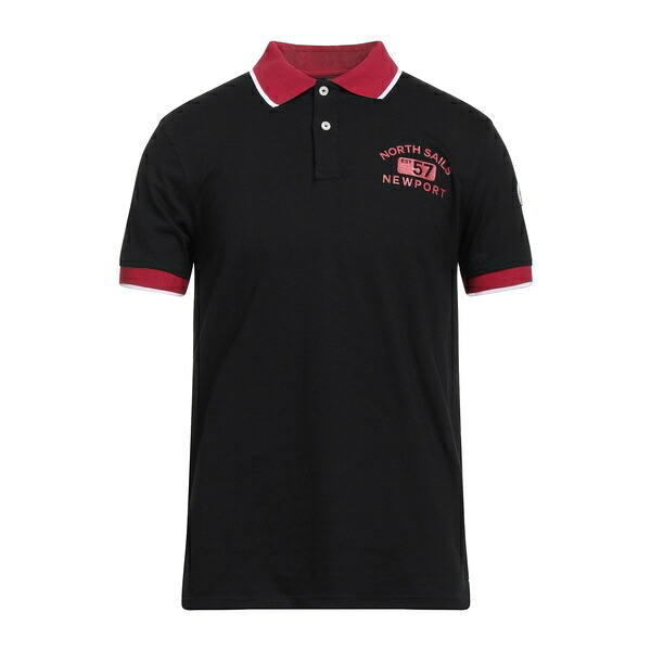 【貨物輸送無料】 北の方大売り出し メンズ プルオーバー トップス Polo shirts Black