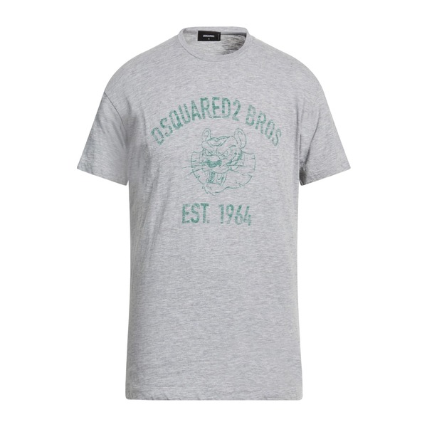 【送料無料】 ディースクエアード メンズ Tシャツ トップス T-shirts Grey｜asty 26,520円