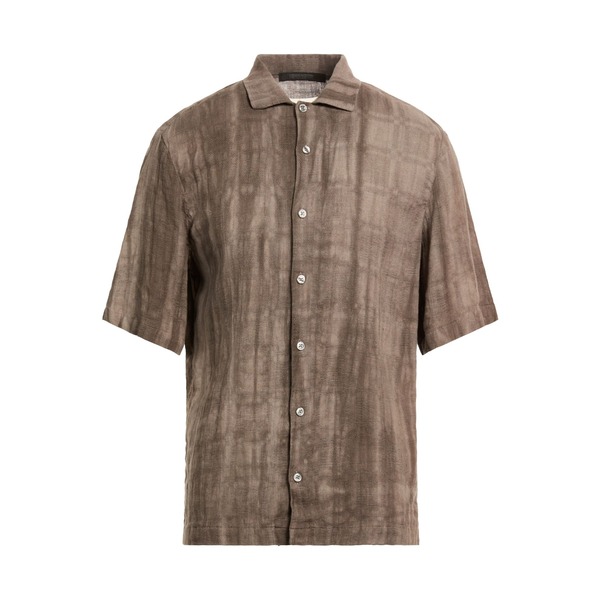 【貨物輸送無料】 メッサジェリエ メンズ プルオーバー トップス Shirts Brown