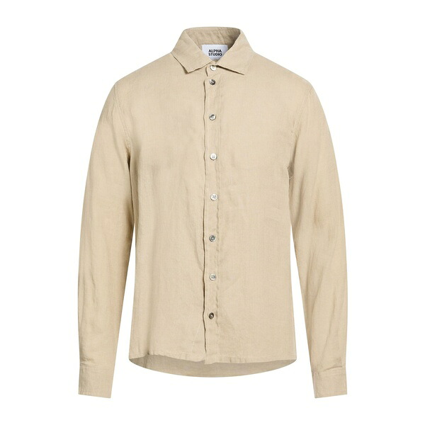 【貨物輸送無料】 アルファス テューディオ メンズ プルオーバー トップス Shirts Beige