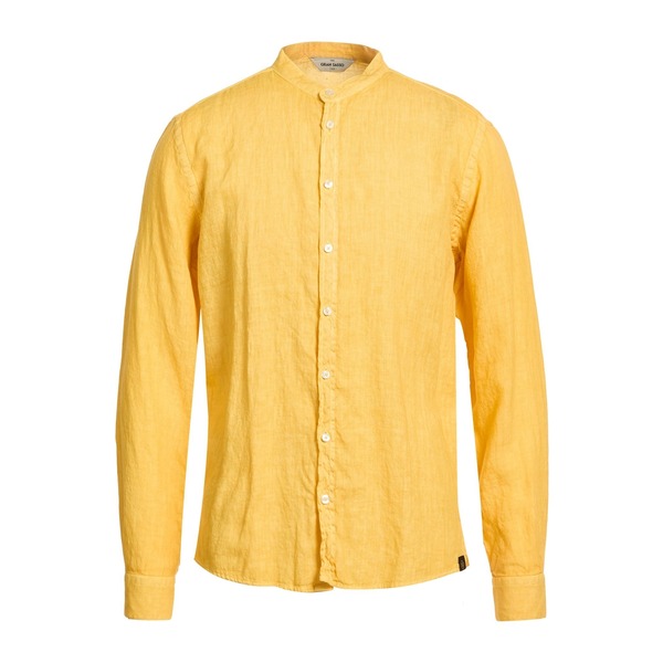 【貨物輸送無料】 グランサッソ メンズ プルオーバー トップス Shirts Yellow