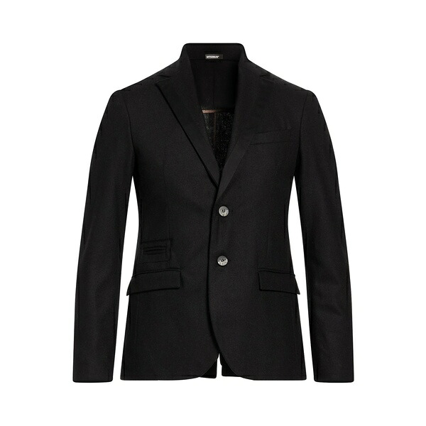【貨物輸送無料】 オフィシナ３６ メンズ 上衣＆上衣 アウター Blazers Black メンズファッション-コート・ジャケット
